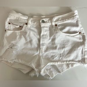 Levi’s Authentic 501 Women’s White Shorts Size 27